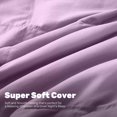 thumbnail image 4 of Unikome Lightweight Throw Blankets for Couch, Soft Peach Skin Fabric Down and Feather Fiber Throw for Bedroom Sofa, Summer Breathable Comfortable Cool Reversible Blanket, 50x70 Purple, 4 of 6