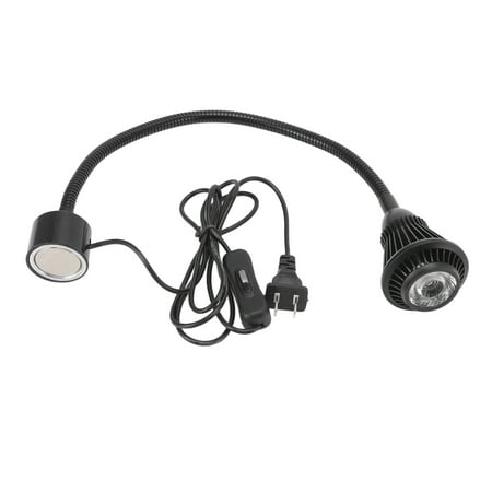 

7W LED Work Lamp with Magnetic Base and Aluminum Gooseneck Perfect for Workshop or Home US 110-220V