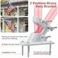thumbnail image 7 of OLIYNEDY White House Flag Pole Kit - 5ft Tangle Free Flag Pole with Bracket, Heavy Duty American Flag Poles for 3x5 Flags Outdoor, 7 of 7
