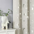 thumbnail image 6 of Clearance! Blackout Curtains for Kids Bedroom Nursery,Foil Shiny Big Star and Moon Room Darkening Space Theme Window Curtain for Boys Baby 63x52inches Beige, 6 of 9