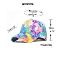 thumbnail image 3 of Wancir Colorful Tie-Dyed Print Baseball Cap for Men Women Classic Fashion Adjustable Trucker Hat Summer Sun Hat, 3 of 9