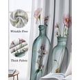 thumbnail image 3 of Pastoral Floral Blackout Curtains for Bedroom Living Room Darkening Curtains 54 Inch Long Colorful Flowers Butterflies Garden Short Curtain for Small Window Treatment Grommet Drapes 52"x54"x2, 3 of 9