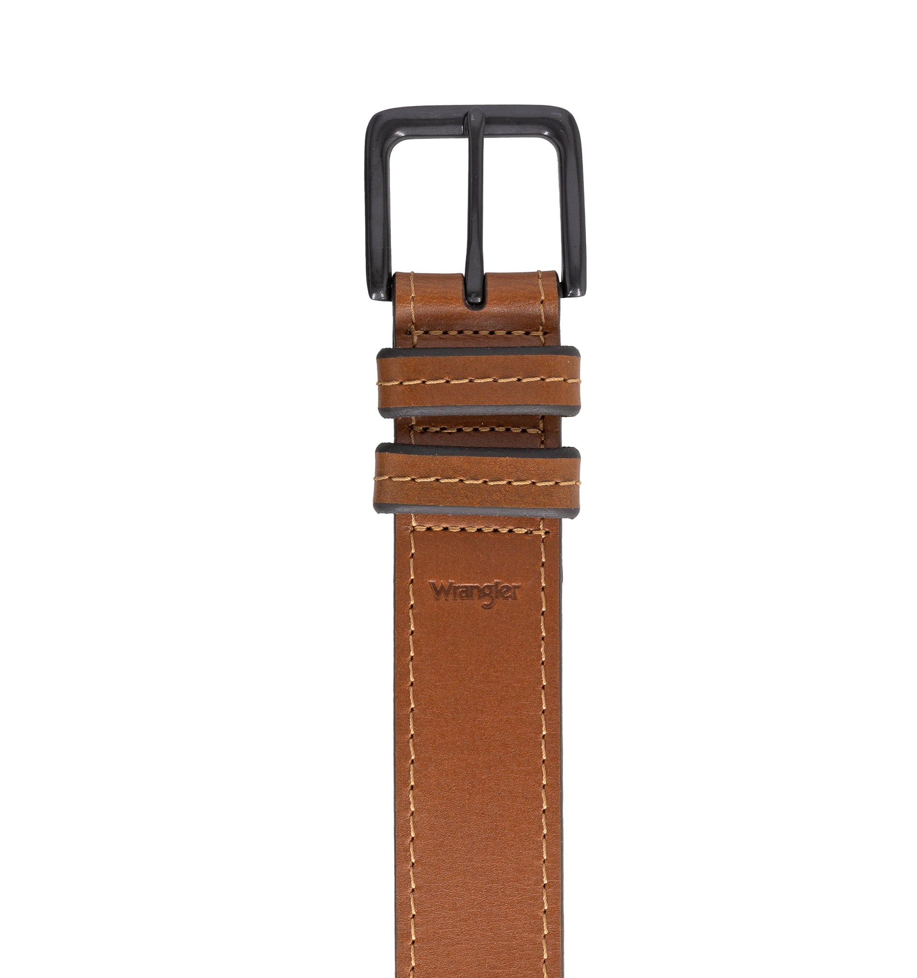 Men's Wrangler 38mm Leather Belt with Double Keeper