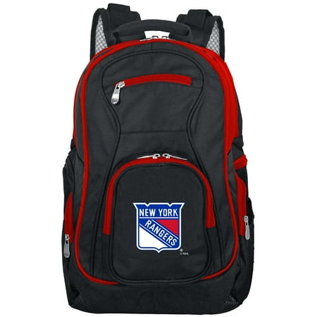 - NHL New York Rangers Premium Laptop Backpack with Colored Trim