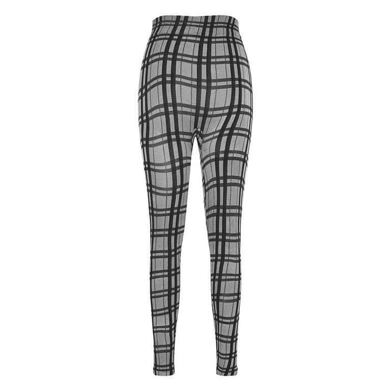 VgaVtl Leggings for Women Plus Size Gray High Waist Womens Plus