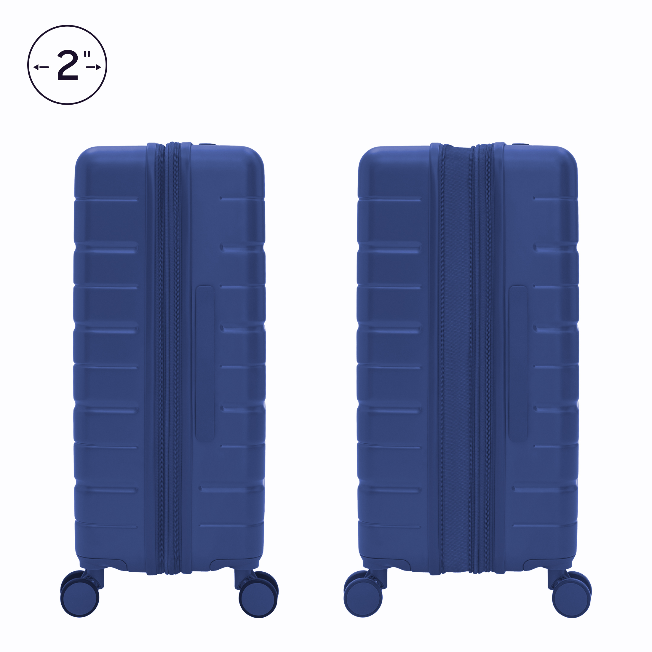 iFLY Evolve 20” Expandable Hardside Spinner Carry-on Luggage, Navy