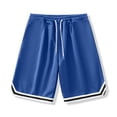 thumbnail image 6 of JoveMarine Men's Basketball Shorts with Drawstring, Casual Sports Shorts for Gym, Running and Daily Wear, Lightweight Quick-Dry Sky Blue L, 6 of 6