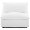 thumbnail image 3 of Modway Commix Fabric Down Filled Overstuffed Armless Chair in White, 3 of 3