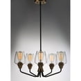 thumbnail image 2 of Maxim 26125CLBZAB 23 in. Goblet Five-Light Chandelier Ceiling Light, Bronze & Antique Brass, 2 of 5