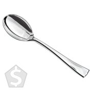 Visions 4 Silver Plastic Tasting Spoon - 400/Case