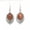 Gold sand stone, variant on 10 Pairs Quartz Chakra Gem Stone Oval Beads Earrings Chakra Reiki Healing Amulet-Mix color