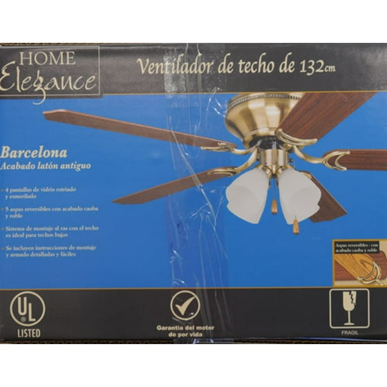Home Elegance 52 Flushmount Ceiling Fan Com
