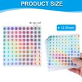 thumbnail image 2 of Uxcell Reflective Round Small Number Stickers, Self Adhesive Laser Consecutive Numbered Stickers Numbers 3, 2 of 7