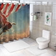 thumbnail image 7 of Orinice American Flag Bathroom Decor Set with Hooks, Colorful Luxurious Graphic Print Polyester Fabric Chic Modern Shower Curtain, Home Bathtubs Decoration 60x72, 7 of 7