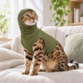 thumbnail image 3 of Dog Winter Hoodie with Warm Pullover Design, Green, for Small Dogs, 3 of 4