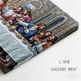 thumbnail image 4 of "The Last Supper Classic Canvas Art" Traditional Biblical Disciple Painting Print, Matte Finish Gallery Wrapped Christian Religious Wall Decor 24*36, 4 of 6