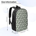 thumbnail image 2 of Disketp White Daisies and Bee School Backpack, Lightweight Basic Middle School Bookbags 17 Inch Casual Daypack for Student College, Travel or Outdoor, 2 of 6