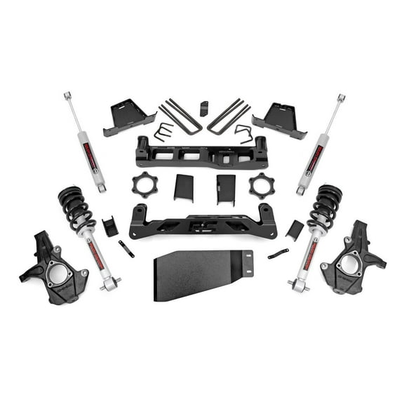 Rough Country 7.5" Lift Kit (fits) 2007-2013 Chevy Silverado GMC Sierra 1500 4WD | N3 Loaded Struts/Shocks | 26431