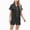 H270-Black, variant on Satin Pajamas for Women Silk Pjs Short Set 2 Piece Button Up Lounge Sets Short Sleeve Sleepwear(Hot Pink,S)