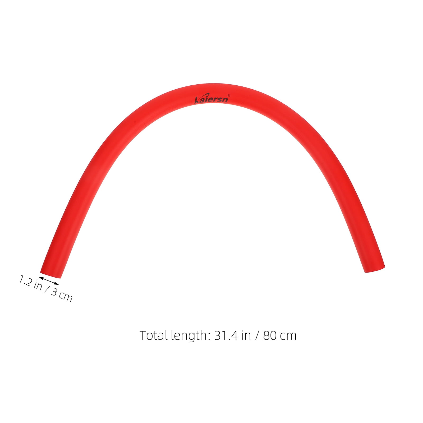 SKISUNO Portable Golf Training Tool Red Nbr Multi-Function Soft Rod for Anytime Practice 2Pcs