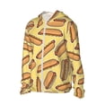 thumbnail image 2 of Sigee Hot Dogs Print UPF50+ Men's Sun Protection Hoodie Shirt SPF UV Shirt Long Sleeve Fishing Outdoor Lightweight, S-3XL, 2 of 9