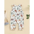 thumbnail image 2 of Nygoyerh Baby Boys Tank Jumpsuit Sleeveless Western Print One Piece Romper Newborn Infant Crew Neck Jumpsuit for Casual Daily 3M 6M 12M 18M, 2 of 8