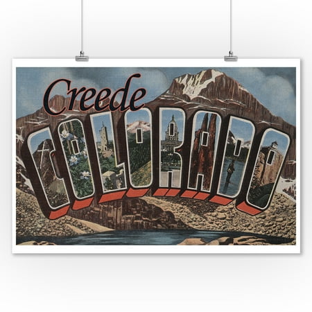 Creede Colorado Large Letter Scenes 9x12 Art Print Wall Decor