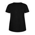 thumbnail image 4 of Jjayotai Womens Plus Size Tunic T Shirts, Short Sleeve Round Neck Soft Loose Shirts, Summer Casual Tops, Summer Blouses for Women 2025 Black^ XXL, 4 of 6
