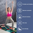 thumbnail image 2 of Christmas Gym Towel with Storage Bag, 72.8"x26.8", Suitable for Yoga, Pilates, Fitness - Yoga Blanket, Hot Yoga Towel, Yoga Towels Included, 2 of 6