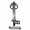 Chrome, variant on Renovators Supply Brass Door Knockers for Front Door 7.75" Key Shaped Chrome Plated Brass Door Knocker w/Screws