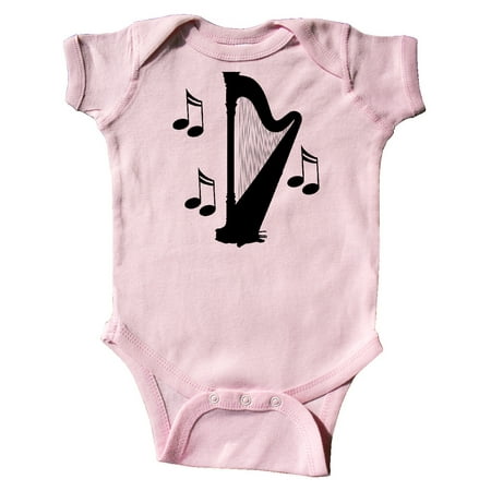 

Inktastic Harp Silhouette Music Gift Gift Baby Boy or Baby Girl Bodysuit