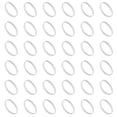 thumbnail image 1 of 60Pcs Silicone Rubber Bands,35mm/1.4" Rubber Bands Rings Cable Ties, White, 1 of 6