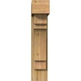 thumbnail image 2 of Ekena Millwork 8"W x 26"D x 38"H Merced Block Rough Sawn Bracket w/ Offset Brace, Western Red Cedar, 2 of 25