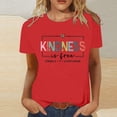 thumbnail image 3 of Kindness Graphic Tees for Women 2026 Summer Casual Short Sleeve Crewneck T Shirts, 3 of 5