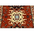 thumbnail image 5 of Unique Loom Taftan Collection Geometric Tribal Runner Rug, 2 7 Inch x 10 Feet, Terracotta/Ivory, 5 of 5