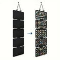 thumbnail image 6 of Earring Organizer Storage Holder, 5 Pieces Felt Detachable Hanging Jewelry Organizer, Necklaces Rings Pin Display Board For Women Girls, 6 of 6