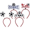 thumbnail image 2 of KAKOWELY 4 diademas de fútbol, accesorios para el cabello, diademas para eventos deportivos, diademas para animar, 2 of 4