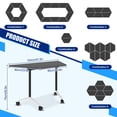 thumbnail image 2 of 10 Pack Folding Conference Table,Conference Room Tables with Wheels, 47.2IN Modular Meeting Table, Flip Top Mobile Training Table for Offices and Schools, 2 of 6