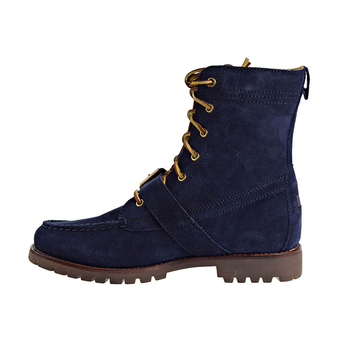 blue suede polo ranger boots