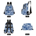 thumbnail image 4 of FORMRS Mini Backpack Purse for Women Travel Daypack Casual Shoulder Bag, Blue Garden Pattern, 4 of 7