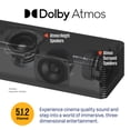 thumbnail image 6 of Westinghouse 5.1.2 Channel Soundbar for Smart TV, 200W Surround Sound w/Dolby Atmos & Dolby Digital Plus, Wireless Subwoofer, Height Speakers, Home Theater Audio, Bluetooth, Roku TV Ready, 6 of 8