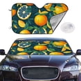 thumbnail image 4 of Goofa Fresh Orange Printed Car Windshield Sunshade,Foldable Reflective Sun Visor,UV Protection Heat Blocker Sunshade,Car Cooling Accessory-Medium, 4 of 7