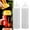 White, variant on ZOURIH 2 Pack 24 oz Squeeze Squirt Condiment Bottles with Cap - Transparent Plastic - for Ketchup Salad dressing Mustard Olive Oil