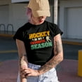 thumbnail image 2 of Hockey Is My Favorite Season - Ice or Field Hockey Player, Coach or Fan, Military Green T-Shirt, Large, 2 of 5