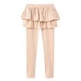 thumbnail image 1 of Toddler Pants Girls Toddler Baby Kids Girls Double Ruffles Ruched Solid Panty Dance Pants Trousers, 1 of 3