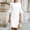 White, variant on Dolkfu Crew Neck Womens Summer Dresses Refreshing Black 3/4 Sleeve Pull-on Bodycon Mid-Length Solid Minimalist Slim Dresses Black,L