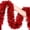 Red, variant on Miaocao 6.6Ft Silver Christmas Garland Decorations, Stems Non-Lit Soft Twist Garland Decor for Tree Stairs Railing Front Door Mantle Fireplace Indoor Outdoor Holiday Home