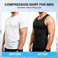 thumbnail image 5 of 2 Pack Men's Compression Shirts Stretch Tank Tops Undershirts, 5 of 8