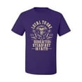 thumbnail image 2 of Wild Bobby, Loyal To One Dedicated Steadfast In Faith | Religious Bible Verse John 14:6 Inspirational/Christian Men Graphic Tee, Purple, XX-Large, 2 of 6