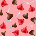 thumbnail image 2 of HERSHEY'S KISSES Milk Chocolate Red Foil Candy, Bulk Pack 2 Pounds, 2 of 6